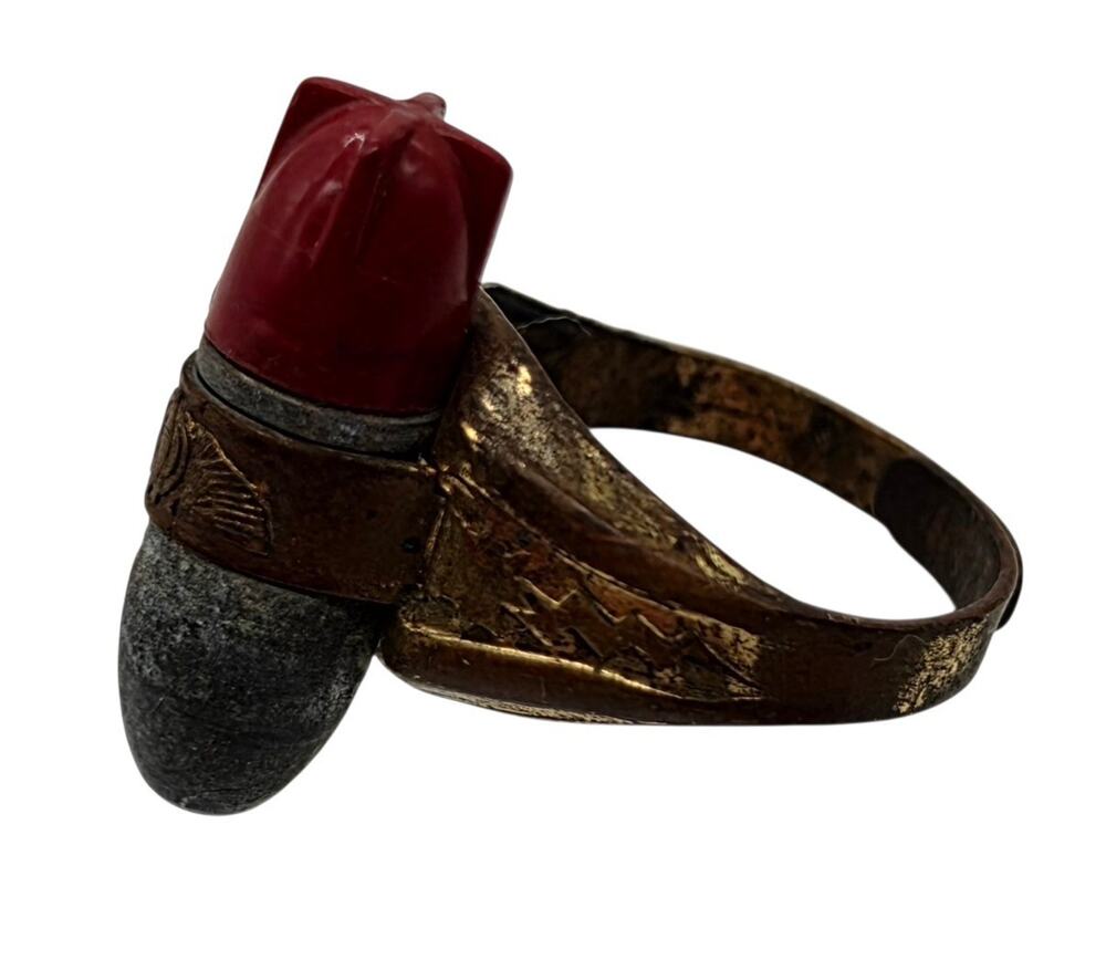 Vintage Lone Ranger Atomic Bomb Adjustable Ring, 1947 Kix Cereal